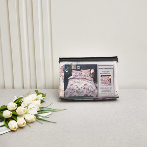 Ensemble de literie rose en stock en Pologne, 3 pièces, style shabby chic, housse de couette, livraison directe UE, prêt à être expédié - Product Image 5