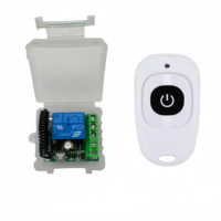 Modul Remote Control nirkabel Universal, penerima pemancar RF 433Mhz Mini DC 12V untuk Bluetooth untuk perbaikan kendali jarak jauh
