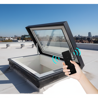 Fenêtre de toit électrique automatique moderne en alliage d'aluminium imperméable à double vitrage