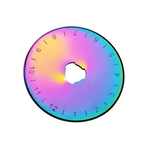 チタンロータリーカッターブレード45mmクラフトロータリーカッターカッティングレザーペーパーファブリックキルティングパッチワークソーイングツール