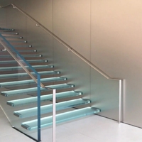 Meilleur prix pour panneau de verre feuilleté sur mesure de 6,38 mm et 10,76 mm pour balustrade d'escalier dans les centres commerciaux et les appartements, avec étanchéité