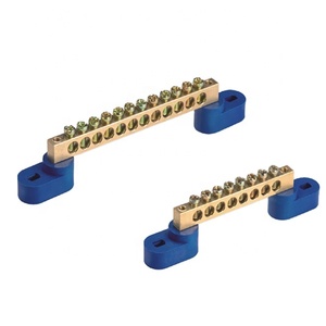 Bloc de jonction en laiton pour ligne neutre de <span class=keywords><strong>mise</strong></span> <span class=keywords><strong>à</strong></span> <span class=keywords><strong>la</strong></span> <span class=keywords><strong>terre</strong></span> <span class=keywords><strong>à</strong></span> 4/6/8/10/12/14/16/18 voies pour armoire de distribution d'énergie/système de panneaux solaires - Product Image 4