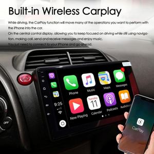 Radio para Auto con CarPlay Inalámbrico y Voz AI para Honda Civic Hatchback 8 2006 2008, Navegación GPS, Android 13, Reproductor Multimedia de Video - Product Image 4