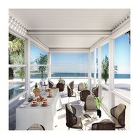 Pergola motorisée en aluminium de haute qualité, nouveau design, pergola extérieure avec côtés, toit de pergola pour maison
