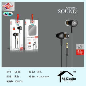 หูฟังอินเอียร์ Wisdomup แบบไดรเวอร์ไดนามิก เสียงทรงพลัง สายยาว 120 ซม. ช่องเสียบ 3.5 มม. - Product Image 3