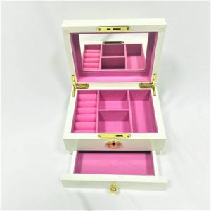 Custom Wooden White Jewelry <b>Box</b> for <b>Earring</b> Necklace Bracelet Collection - Product Image 6
