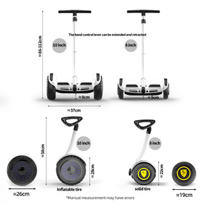Top Selling 36V 2.4AH LED Light Bluetooth Speaker 10inch <strong>Offroad</strong> <strong>Hoverboard</strong> Kids Electric Scooter With Handle - Product Image 6