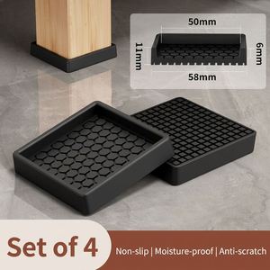 Premium Silicone Anti Slip Foot <b>Pads</b> Silent Shockproof Floor Protector <b>Pads</b> for <b>Bed</b> Table Sofa Movable Home Furniture - Product Image 2