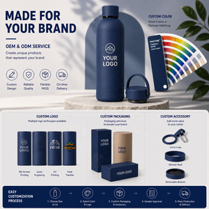 Custom 500ml 750ml Stainless Steel Sport Water <strong>Bottle</strong> Luxury Gym Vacuum Insulated Drinking <strong>Flask</strong> Outdoor Travel Beverage <strong>Bottle</strong> - Product Image 6