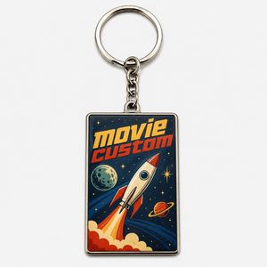 Porte-clés personnalisés de haute qualité en gros, avec anneau de protection, pour merchandising de films, cadeaux promotionnels et souvenirs - Product Image 2