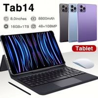 Tablet PC Original P14 para Proyectos Escolares, 8 Pulgadas, 4G, Android 12.0, 8 Núcleos, GPS, WiFi, FM, 4GB RAM, 64GB Almacenamiento, MTK, con Capacidad de Llamadas Telefónicas