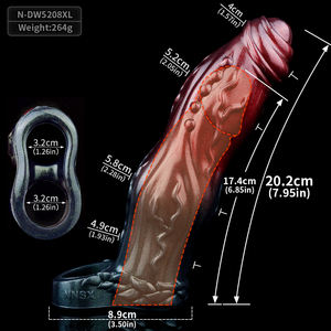 20 في إغلاق بقعة ز تحفيز القضيب كم القضيب الواقي الذكري القضيب كبير موسع القضيب المنتج المثيرة مع تحفيز الداخلي - Product Image 6