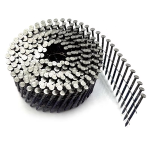 Clavos en rollo de acero galvanizado con recubrimiento de zinc HDG, tipo clavo de paleta de 15 grados con vástago liso y tapa en espiral - Product Image 4