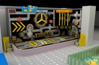 Murs de défis interactifs adaptés aux aires de jeux intérieures pour enfants - Jeux d'aventure d'escalade dans les parcs de loisirs - Parcours d'obstacles