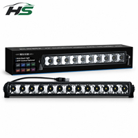 Barre lumineuse LED HSSH 6-50 pouces 45W-375W, haute puissance, double rangée, double couleur, faisceau spot, éclairage tout-terrain pour camion, SUV, Jeep 4x4