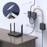 Injecteur PoE Starlink 150W 4 Paires GigE pour Kit Internet Satellite 2500M avec Protection Contre les Surtensions