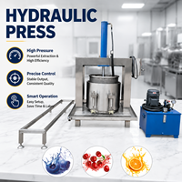 Commerciële verticale hydraulische fruitpers, automatische hydraulische sapcentrifuge met dubbele trommel voor de productie van druivenwijn en fruitsap