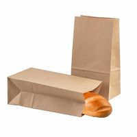 Sacs en papier kraft de qualité alimentaire, recyclables, pour épicerie, pain, sandwichs, pizzas, sushis, impression de logo personnalisée