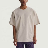 T-shirt à manches courtes pour homme en coton peigné 100% 280G, style décontracté d'été, surdimensionné, personnalisable, streetwear, impression de logo de marque, broderie