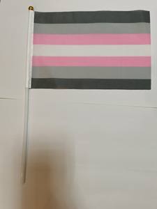 ธงโพลีเอสเตอร์ LGBTQ ขนาด 14*21 ซม. ธงมินิ LGBT แบบถือมือ พร้อมเสา ธงแสดงความภาคภูมิใจของคนเกย์และคนข้ามเพศ - Product Image 5