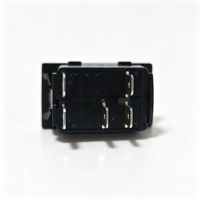 Interrupteur à bascule SPST (ON)-OFF à double lumière orange 5 broches DC12V/24V sans couvercle pour la modification de camions, motos, bateaux et voitures