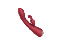 Vibromasseur gonflable en forme de lapin pour femmes, double stimulation, 10 modes de vibration, rechargeable par USB, étanche, en silicone