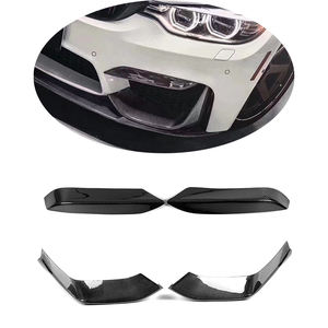 Carbonio a secco F82 F83 M4 F80 M3 Splitter anteriore inferiore + V1 paraurti anteriore Fang superiore per <span class=keywords><strong>BMW</strong></span> 2015-2019 - Product Image 1