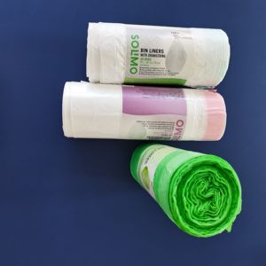 ถุงขยะพลาสติกแบบมีเชือกผูก ใช้แล้วทิ้ง เป็นมิตรกับสิ่งแวดล้อม สำหรับครัวเรือน - Product Image 1