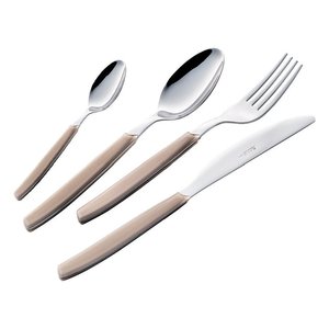 Juego de cubiertos para mesa 24 piezas Inox CROMO Blanco P13BCM 19 - Product Image 2