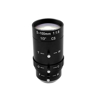 <span class=keywords><strong>Objectif</strong></span> <span class=keywords><strong>zoom</strong></span> manuel à iris variable CW 5-100 mm F1.6 avec monture CS pour caméras de sécurité CCTV - Product Image 1