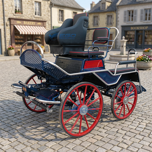 Chariot d'entraînement pour chevaux Marathon au meilleur prix, chariot équestre tiré par des poneys - Product Image 1