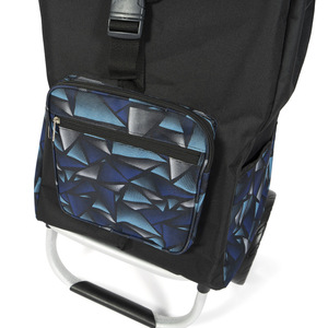 Khả năng hiển thị cao gấp xe đẩy Mua sắm với nền tảng nhựa và vải khuyến mại xe tải cao mang - Product Image 6