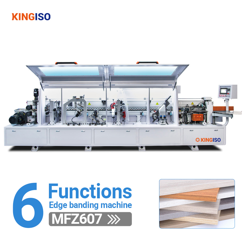 KINGISO автоматическая машина для облицовки кромок МДФ из ПВХ MFZ607, автоматическая машина для облицовки кромок