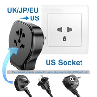 Adaptador de Enchufe Universal Worldplug para Carga Rápida de Teléfonos Móviles, Enchufe Eléctrico de Viaje, Adaptador de Corriente USB de Mundo a Estados Unidos