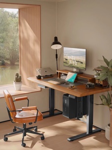 Ergonomic cơ giới điện ngồi đứng lên nâng Bảng khung lên và xuống động cơ duy nhất đôi cột có thể điều chỉnh bàn - Product Image 2