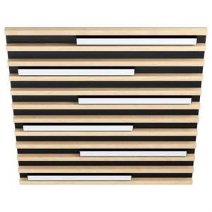 Plafoniera LED Marreira Nero/Marrone 57.5x57.5cm - 6x8.5W 6x1050lm 3000K - Product Image 1