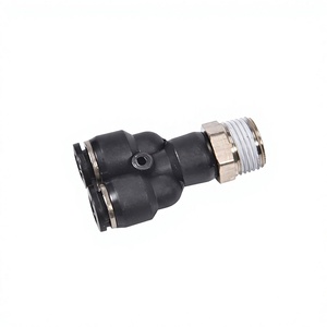 YIIDNN PX Raccord pneumatique en Y à trois voies pour tuyau de 4mm-16mm de diamètre extérieur, filetage mâle BSP M5 1/8" 1/4" 3/8" 1/2", connecteur d'air Guangdong - Product Image 3