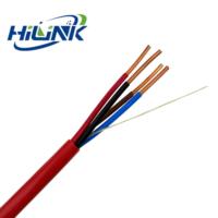 Cable de Alarma contra Incendios con Certificación UL, FPLR 4C, 2.50mm², Cobre Desnudo OFC, Sin Blindaje, PVC Rojo LSZH, para Comunicaciones