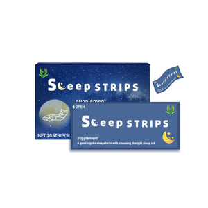 Tiras de Melatonina OEM ODM de 3 mg, Film Oral con Vitamina B6 al 98% y GABA para un Sueño Profundo, para Hombres y Mujeres, con Sabor a Menta - Product Image 1
