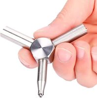 Clé à valve pour outil de retrait de chargeur de gaz, en acier inoxydable, taille 1/4 po, multifonction pour entraînement en extérieur