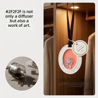 Diffuseur d'arômes en diatomite céramique solide personnalisé pour voiture, désodorisant en gypse, 5-8 cm, évaporation naturelle, 180 jours, vente en gros