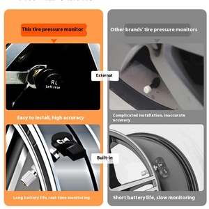 Độ chính xác cao không dây năng lượng mặt trời giám sát áp suất lốp mới tùy ý điều chỉnh góc được xây dựng trong bên ngoài phổ quát Xe <span class=keywords><strong>TPMS</strong></span> - Product Image 3