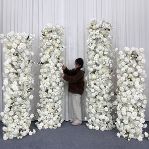 Giant White Handcrafted Silk Realistic Artificial Flowers <b>for</b> Wedding and Back to School Decorations Luxurious Banquet <b>Props</b> - Product Image 2