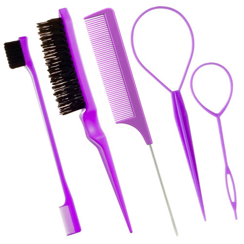 9. Peigne violet 5 pièces/ensemble