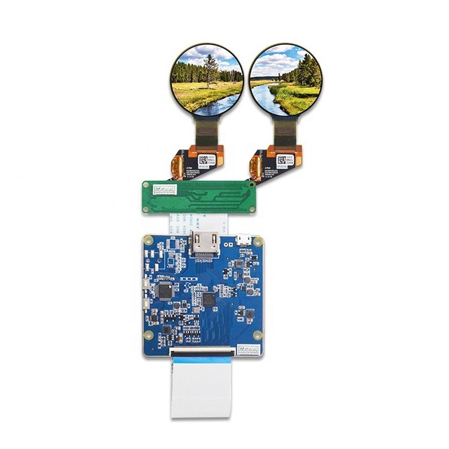 1.39 Inch 400x400 Small Thin Mini Flexible Oled Dual Display MIPI AMOLED Round Double Screen Panel Module for AR Vr