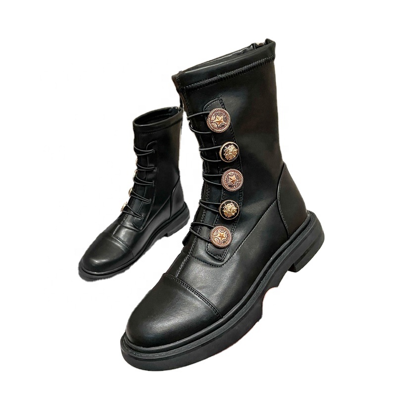 Оригинальный производитель оборудования по индивидуальному заказу, высокое качество, модные и красивые женские длинные сапоги-трубы выше колена ботинки с высоким голенищем