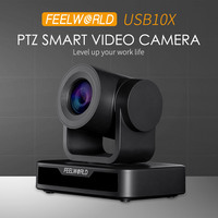 Cámara IP PTZ 4K FEELWORLD USB10X, USB 1080P, Seguimiento Automático, Zoom 10X, Directo de Fábrica OEM para Deportes y Gobierno