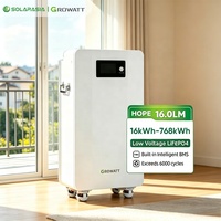Batterie lithium LiFePO4 Growatt 16 kWh 51,2 V 314 Ah, batteries lithium-ion basse tension sur pied pour alimentation de secours résidentielle
