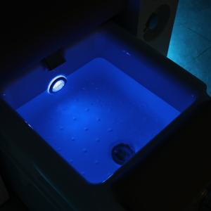 Mobilier de salon de beauté de luxe moderne, <span class=keywords><strong>fauteuil</strong></span> de pédicure et de manucure électrique avec spa pour les pieds et bain à remous intégré. - Product Image 4