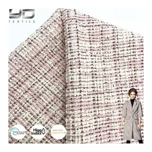 Yunda factory supply lurex spandex tessuto a maglia in tessuto jacquard tinto in cortile in poliestere personalizzato